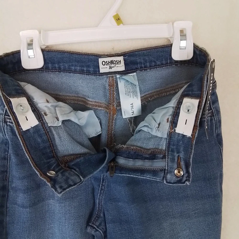 OshKosh Girlfriend Jeans‎ Size 14 in Medium Wash Denim